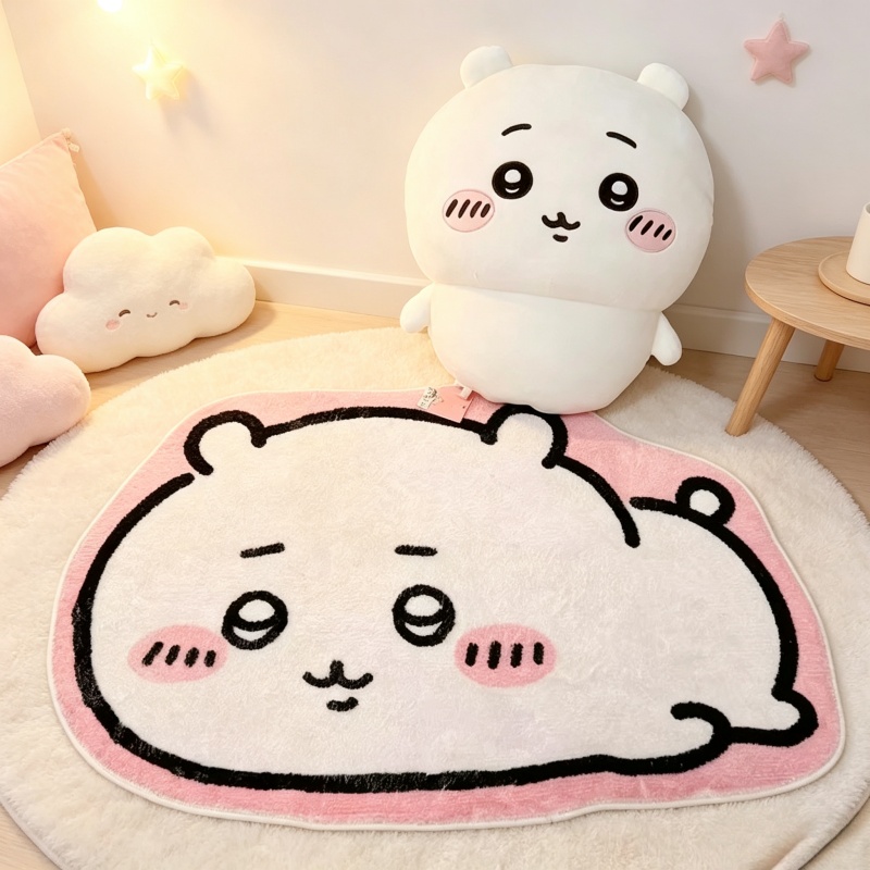 Home Center Bathroom Accessories - Karpet Kartun Chiikawa Anime Hachiware Usagi,