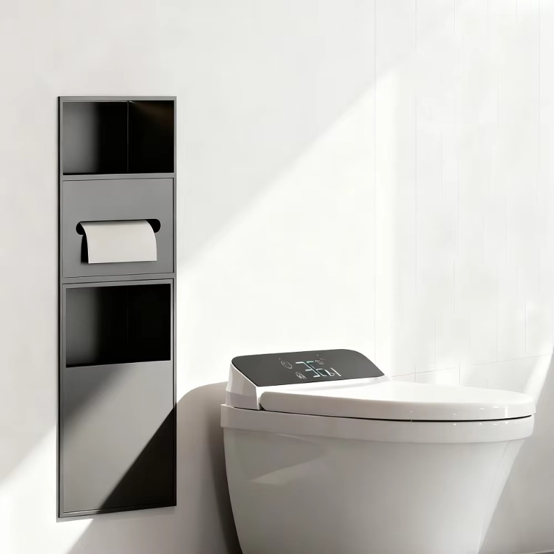 Home Bathroom Towel Dispenser - Rak serbaguna stainless steel untuk kamar