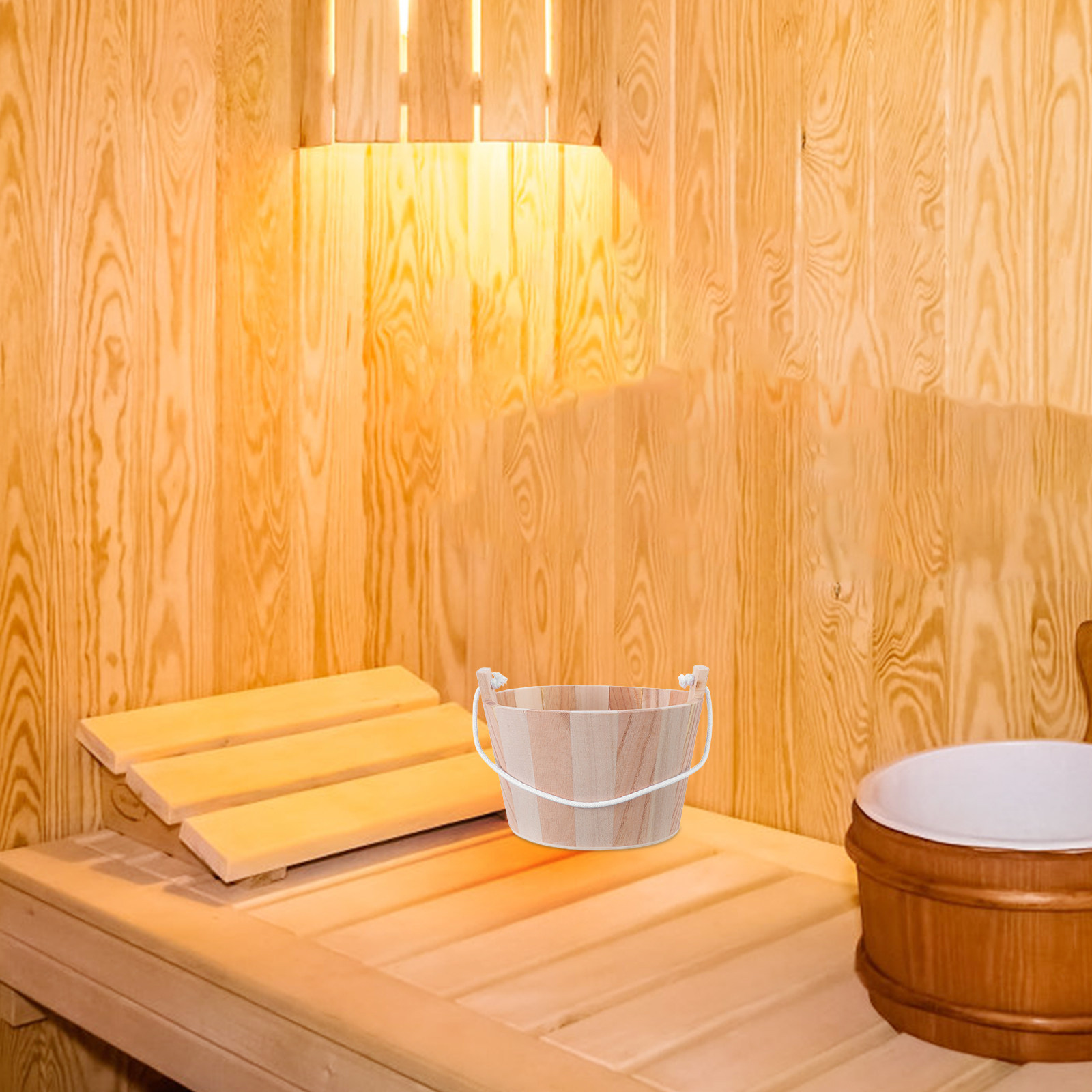 Home Bathroom Spa - Ember Sauna Kayu Alami Premium Buatan