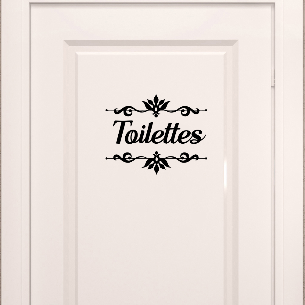 Home Bathroom Window - Perlengkapan mandi Perancis, stiker Decal Toilet