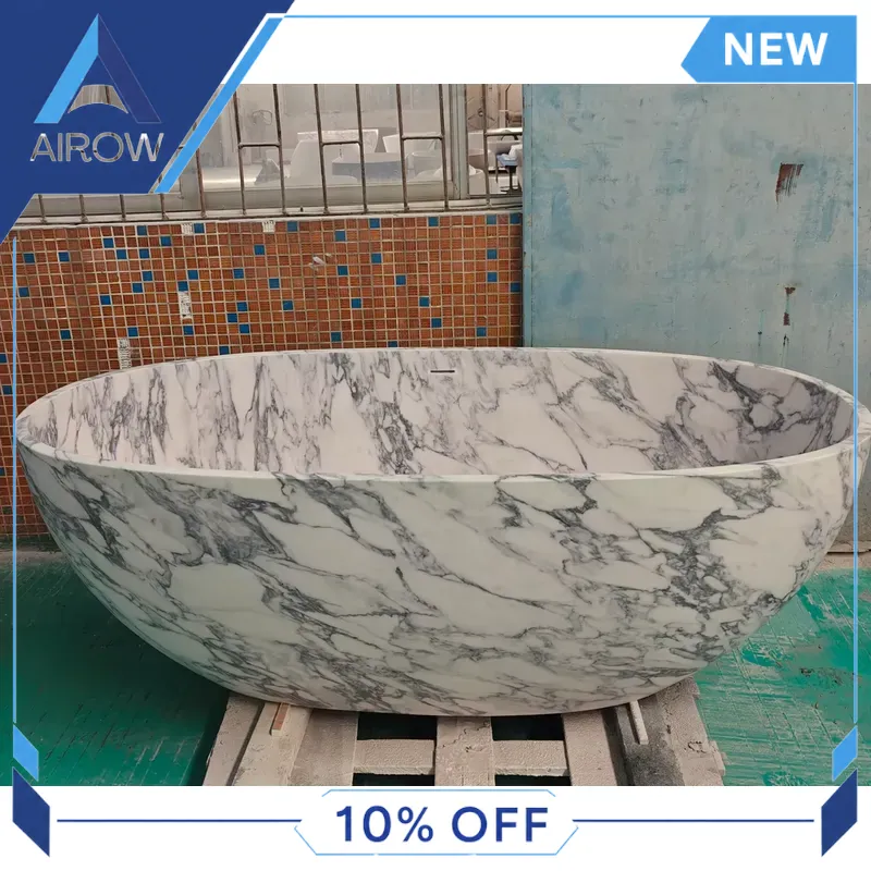 Home Bathroom Spa - Bak Mandi Berdiri Solid Surface Batu
