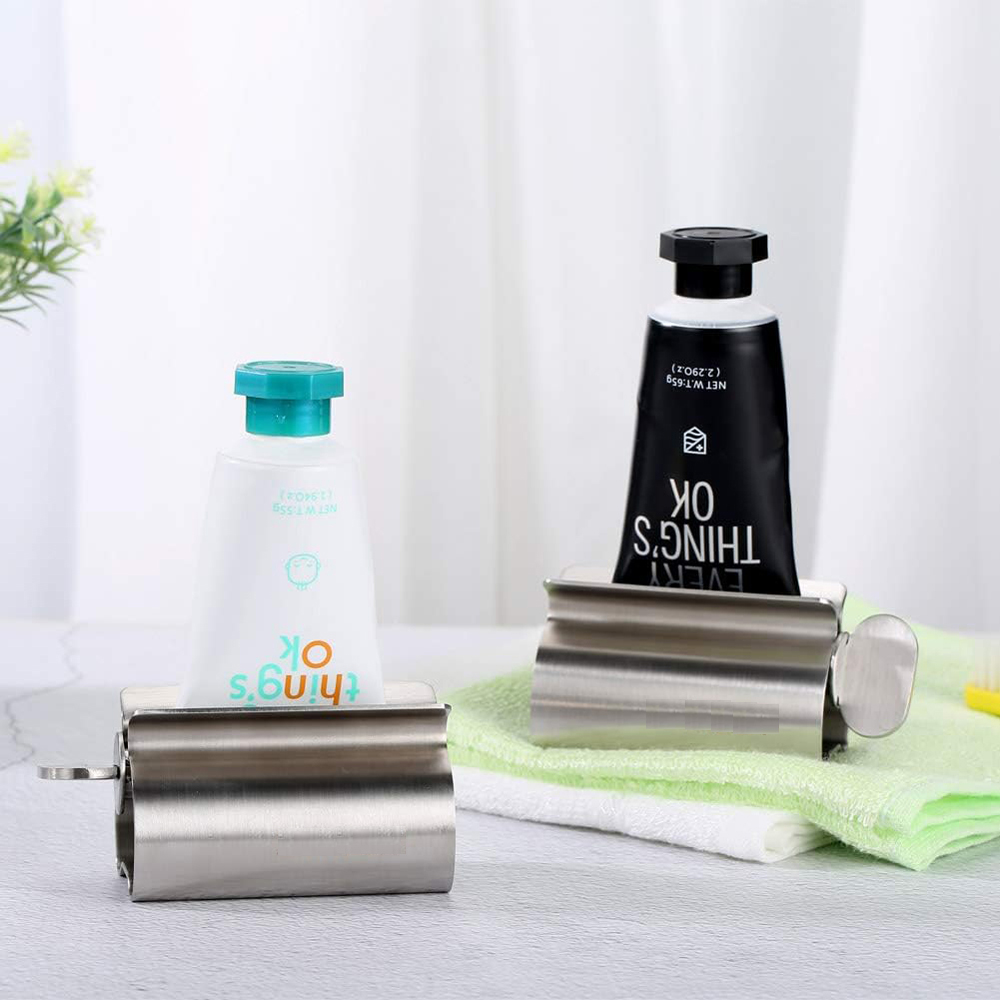 Home Bathroom Gadgets - Pemeras Pasta Gigi Manual dari Baja