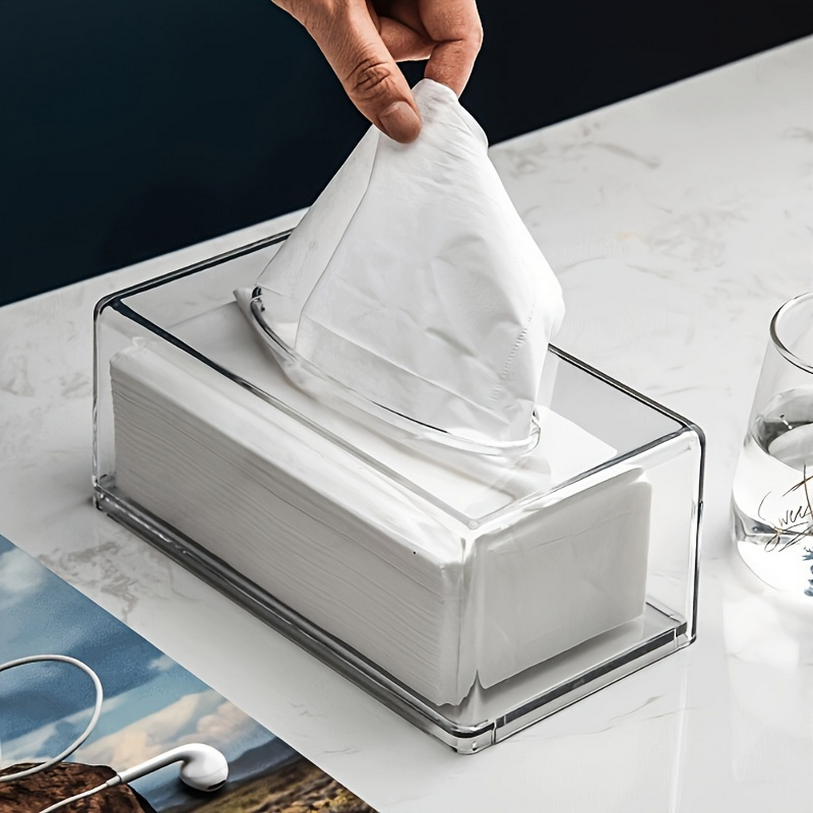 Home Bathroom Towel Dispenser - Dispenser Kotak Tisu Kantor Rumah, Penghemat