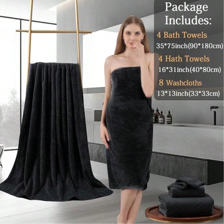 Home Bathroom Spa - Set Handuk Mandi Ukuran Besar Mewah
