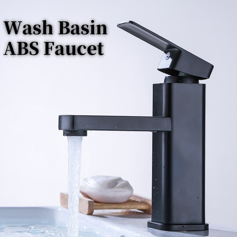 Home Bathroom Wash Basin - Air Terjun Wastafel ABS Keran Hitam