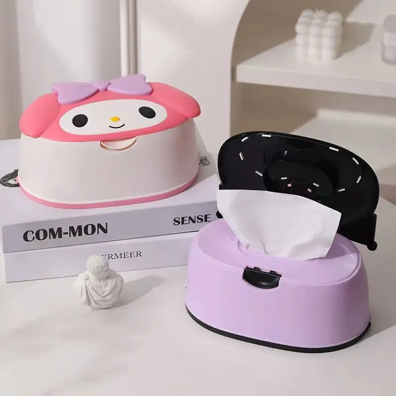 Home Bathroom Towel Dispenser - Penutup Kotak Tisu Kartun Pink Kt