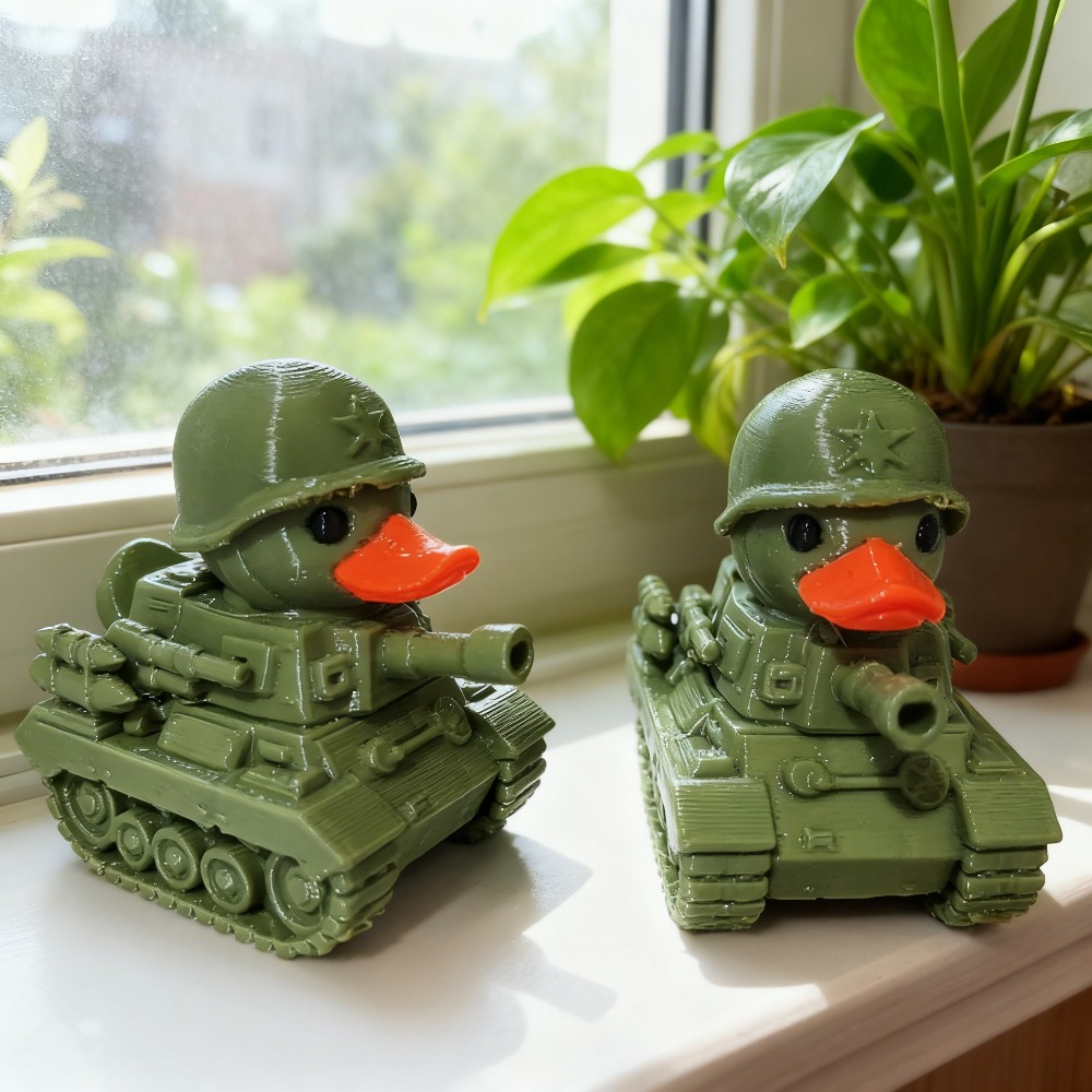 Zara Home Bathroom Accessories - Ornamen Patung Bebek Tank Kreatif, Patung