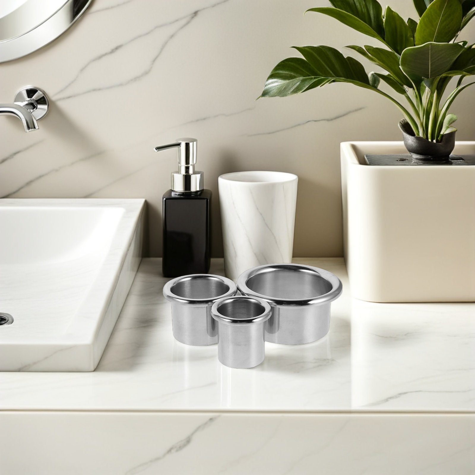 Home Goods Bathroom Storage - 3 Buah Tempat Pengering Rambut Stainless