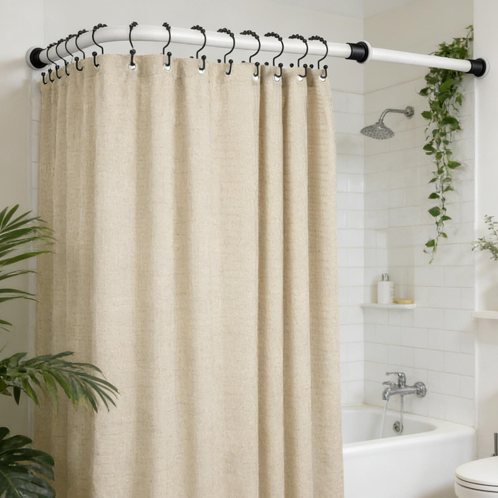 Home Bathroom Window - Kait Shower Logam 12 Buah Cincin
