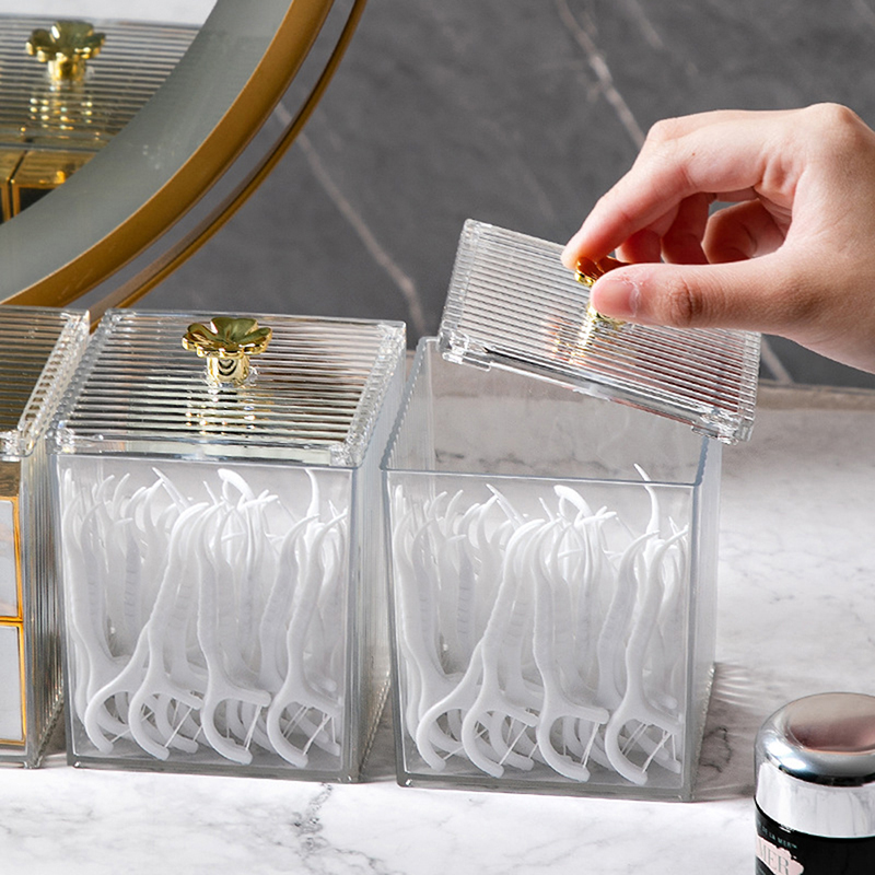 Kotak Penyimpanan Kapas Kosmet - Home Goods Bathroom Storage ulasan dan harga