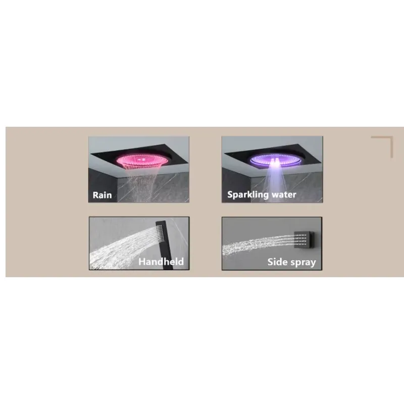 Set Shower LED Pintar dengan M - Home Bathroom Spa ulasan dan harga