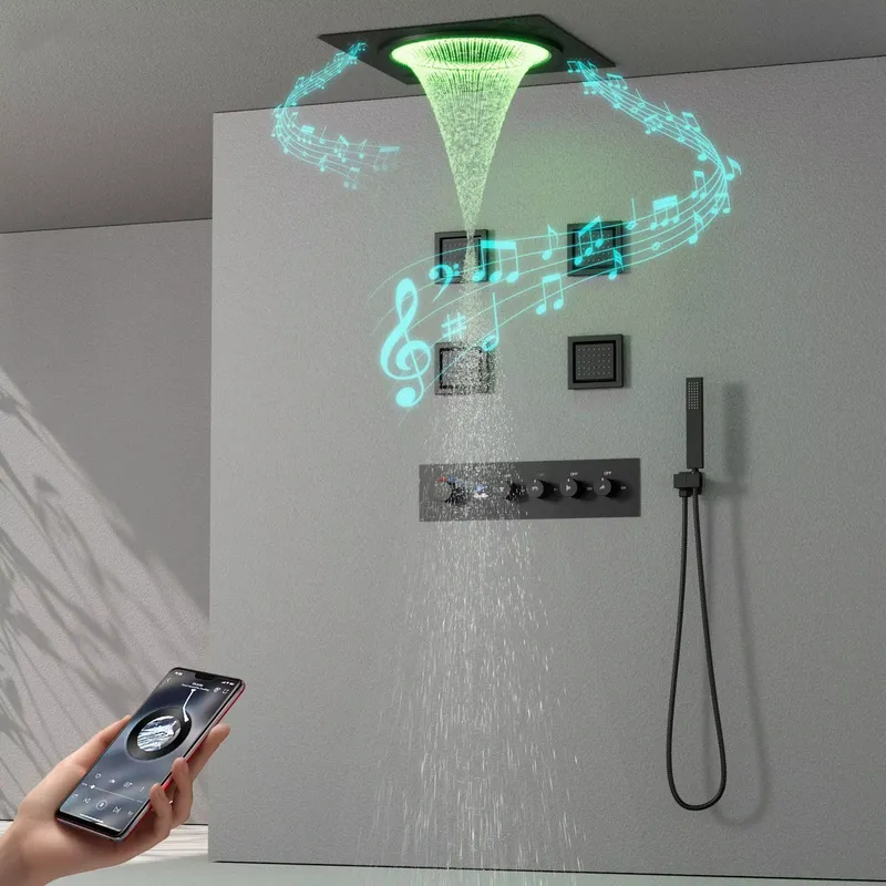 Set Shower LED Pintar dengan M - Home Bathroom Spa ulasan dan harga