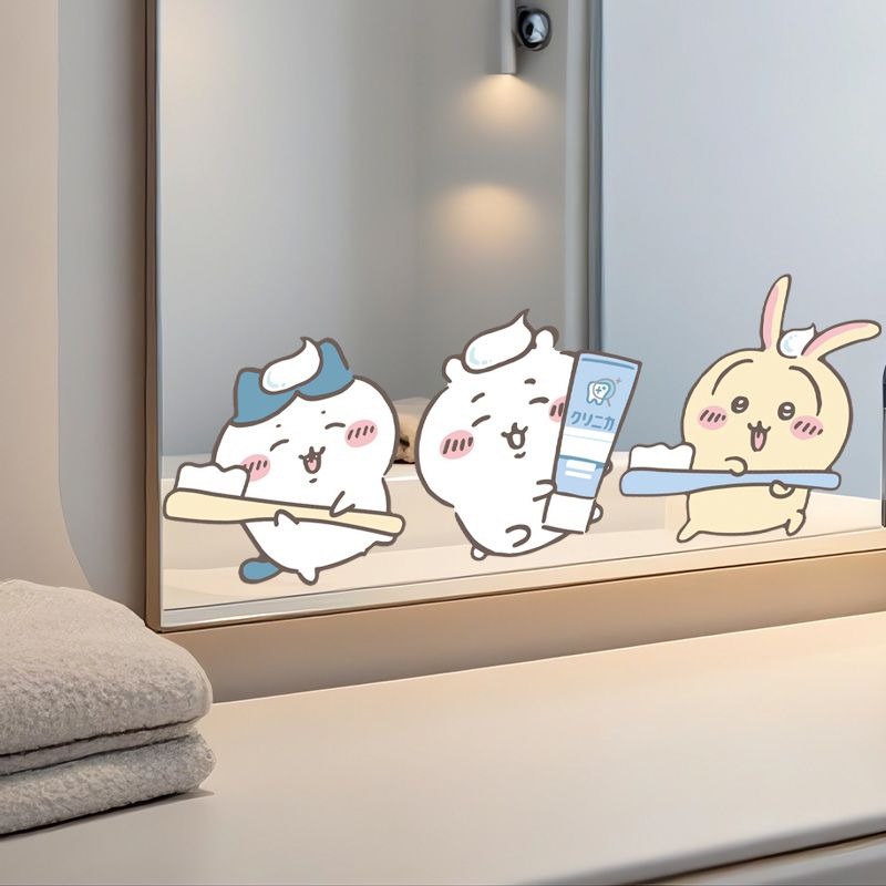 Stiker Cermin Chiikawa Motif L - Home Bathroom Movie ulasan dan harga