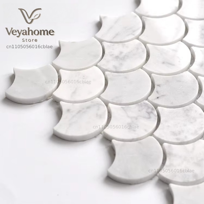 Ubin Mosaik Marmer Berpola Sis - Home Bathroom Tiles ulasan dan harga