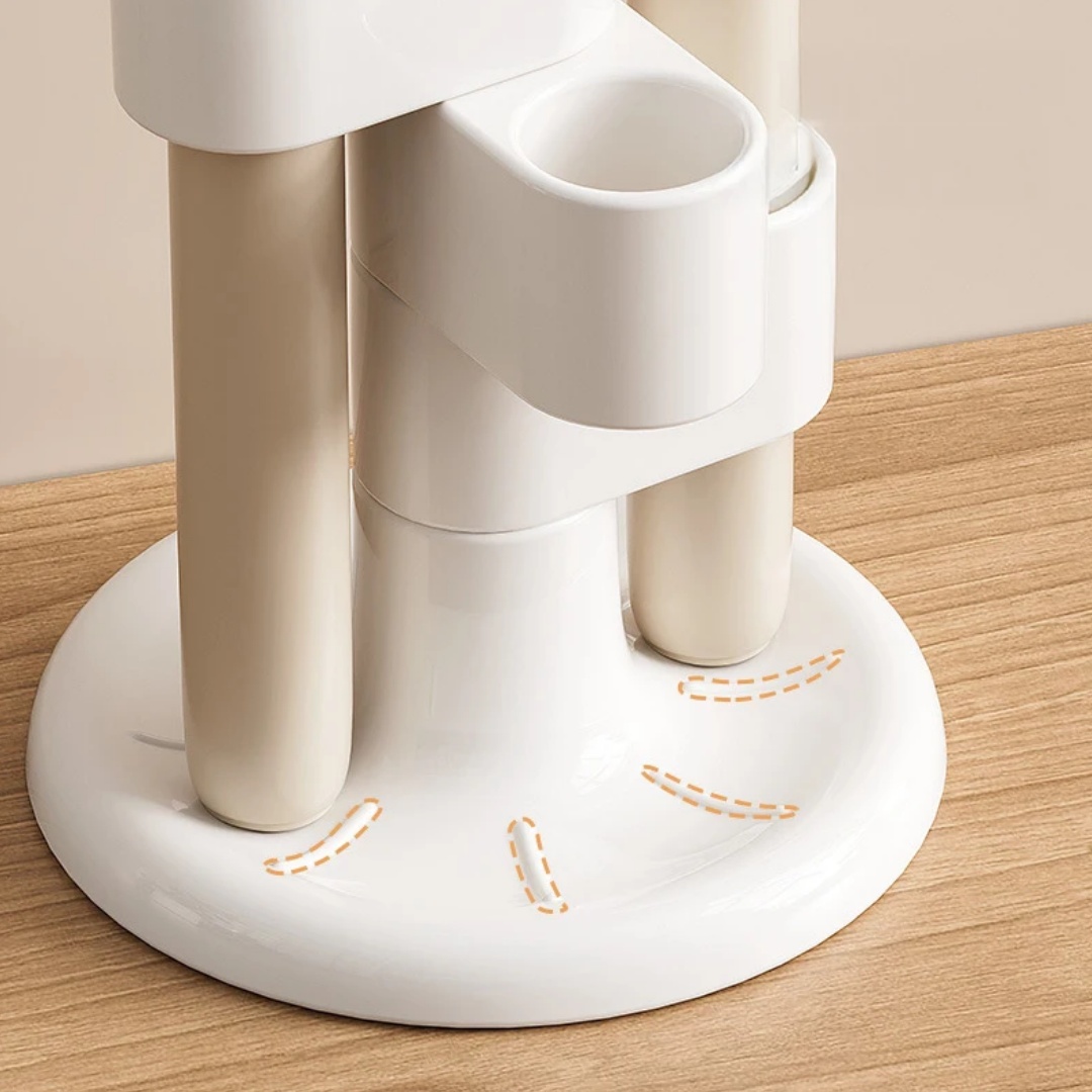 1 Buah Tempat Sikat Gigi Putar - Home Goods Bathroom Storage ulasan dan harga