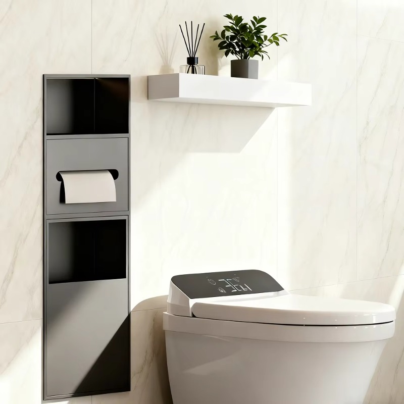 Rak serbaguna stainless steel  - Home Bathroom Towel Dispenser ulasan dan harga