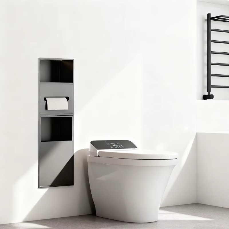 Rak serbaguna stainless steel  - Home Bathroom Towel Dispenser ulasan dan harga