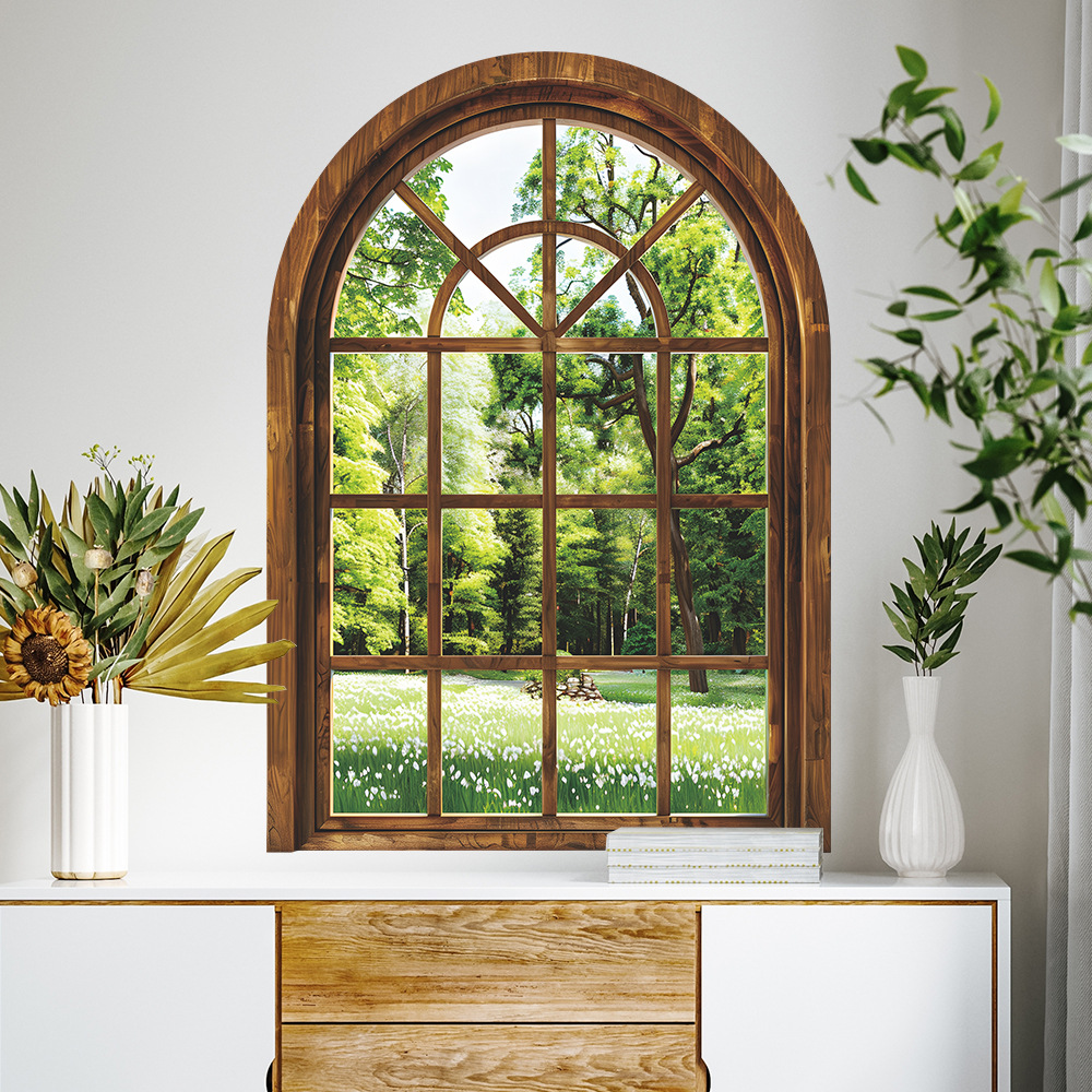Stiker Dinding Jendela Palsu T - Home Bathroom Window ulasan dan harga