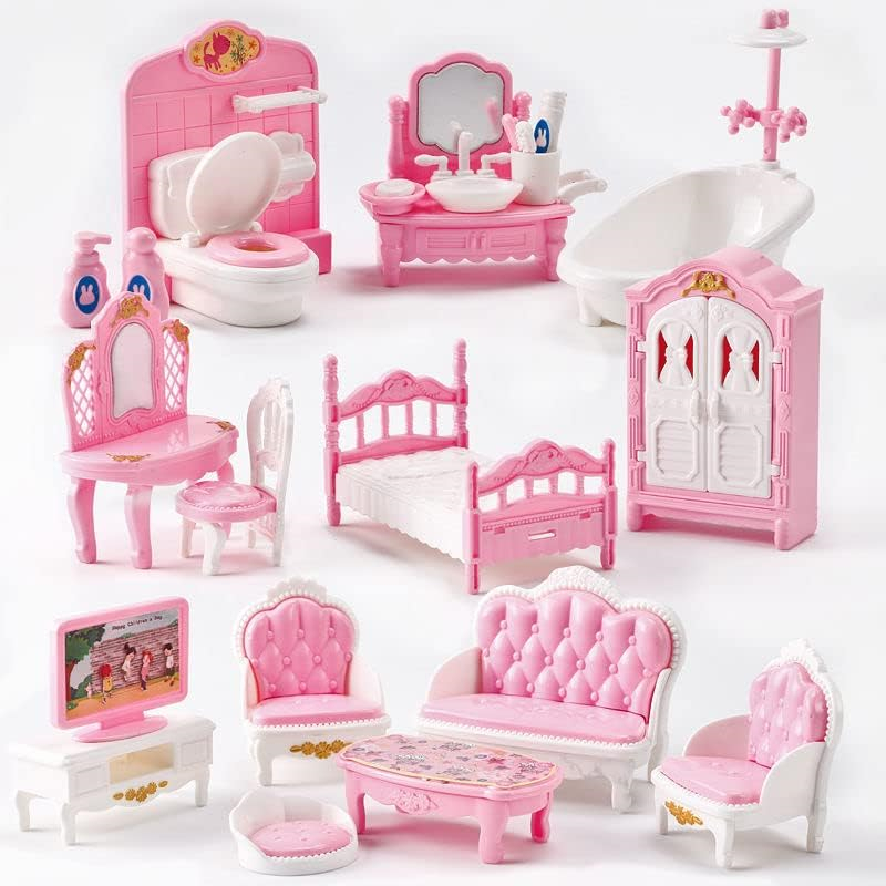 Set furnitur rumah miniatur 1: - Zara Home Bathroom Accessories ulasan dan harga