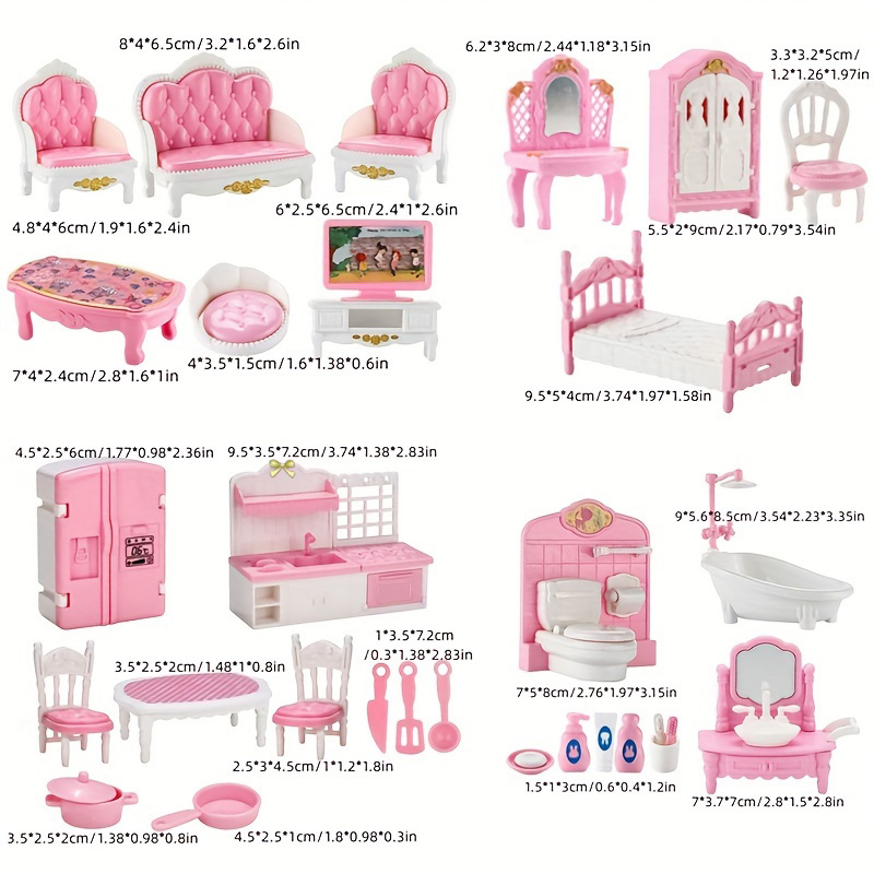 Set furnitur rumah miniatur 1: - Zara Home Bathroom Accessories ulasan dan harga