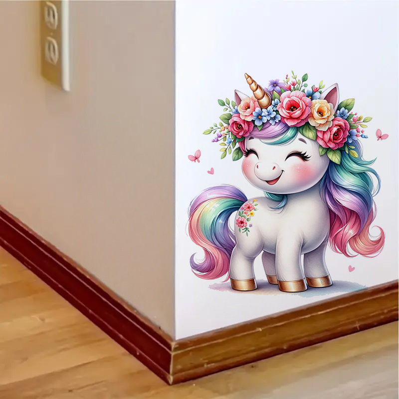 Stiker Unicorn cat air, stiker - Home Bathroom Window ulasan dan harga