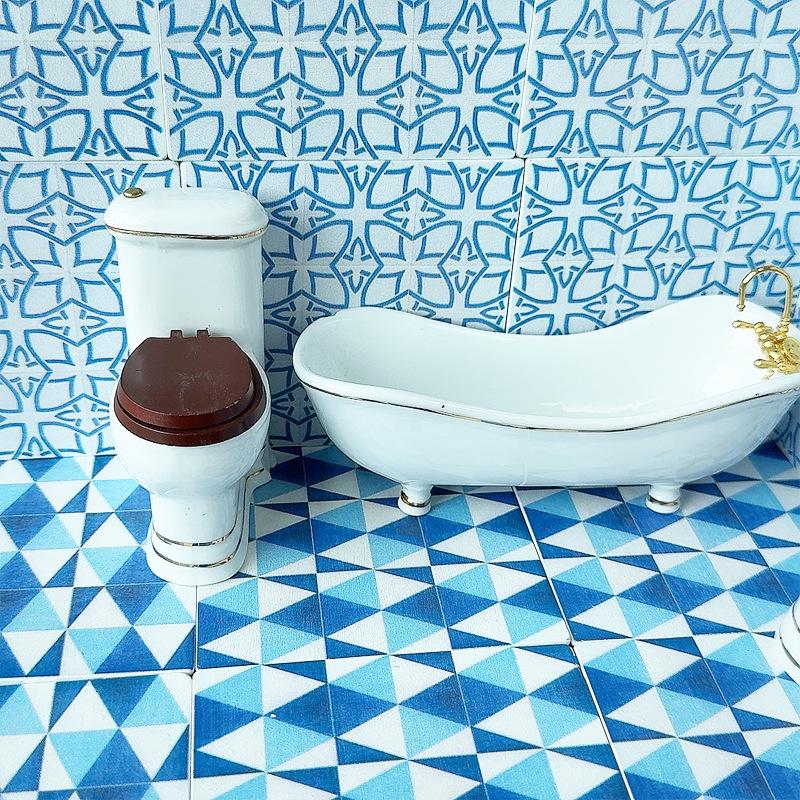 1 Buah 1:12 Rumah Boneka Minia - Zara Home Bathroom Accessories ulasan dan harga