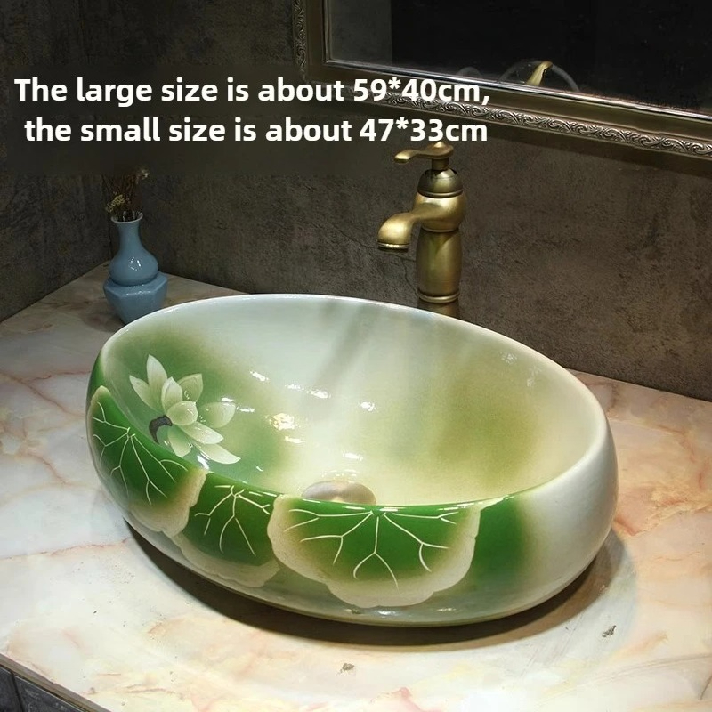 Wastafel Kamar Mandi Keramik H - Home Bathroom Wash Basin ulasan dan harga