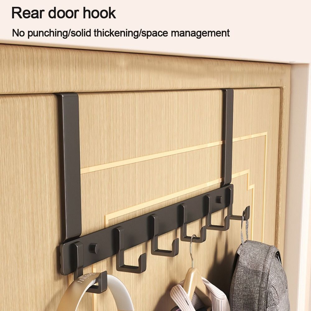 Gantungan di atas pintu 6 kait - Home Bathroom Gadgets ulasan dan harga