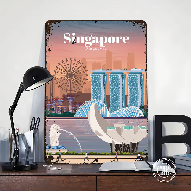 Poster Cetak Perjalanan ke Sin - Home And Bathroom Singapore ulasan dan harga