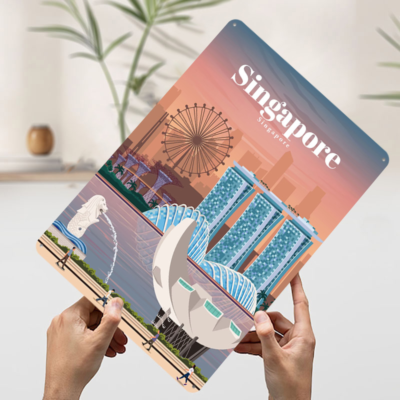 Poster Cetak Perjalanan ke Sin - Home And Bathroom Singapore ulasan dan harga
