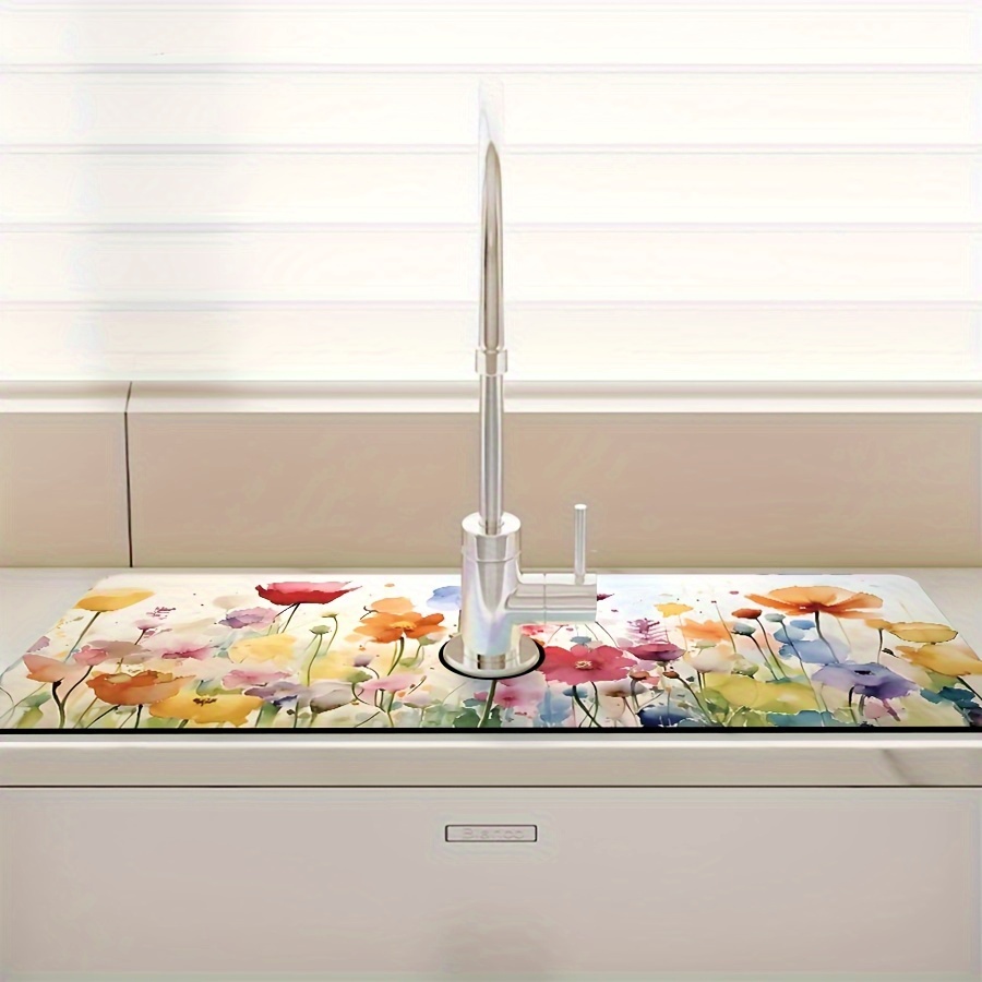 VIKAMA Alas Penyerap Air Keran - Home Bathroom Wash Basin ulasan dan harga