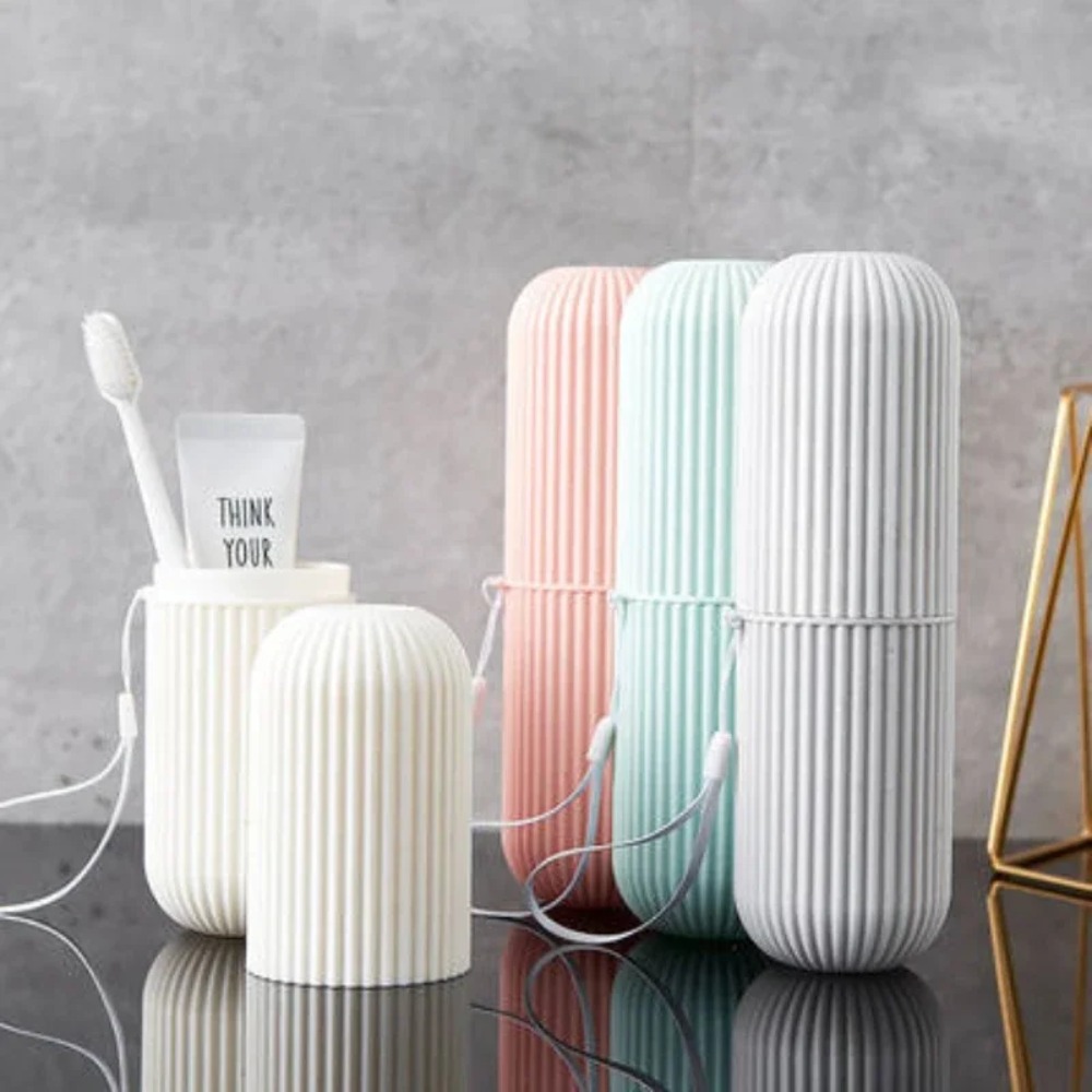 Tempat Sikat Gigi Portabel unt - Home Goods Bathroom Storage ulasan dan harga