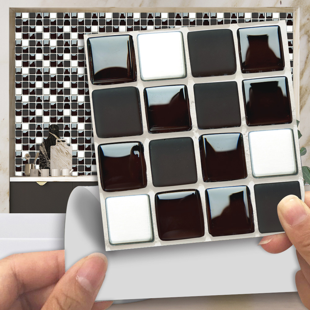 Hitam & Putih Ubin Marmer Mosa - Home Bathroom Tiles ulasan dan harga