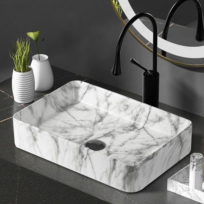 Premium Pembuluh Darah Batu Ke - Home Bathroom Wash Basin ulasan dan harga