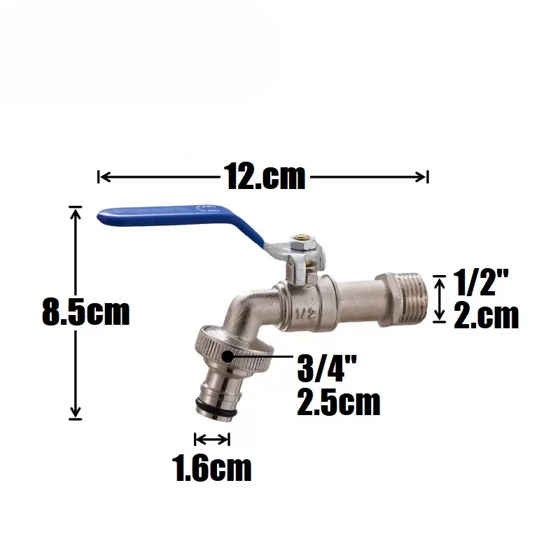 Keran Taman Paduan Seng Irigas - Home Bathroom Wash Basin ulasan dan harga