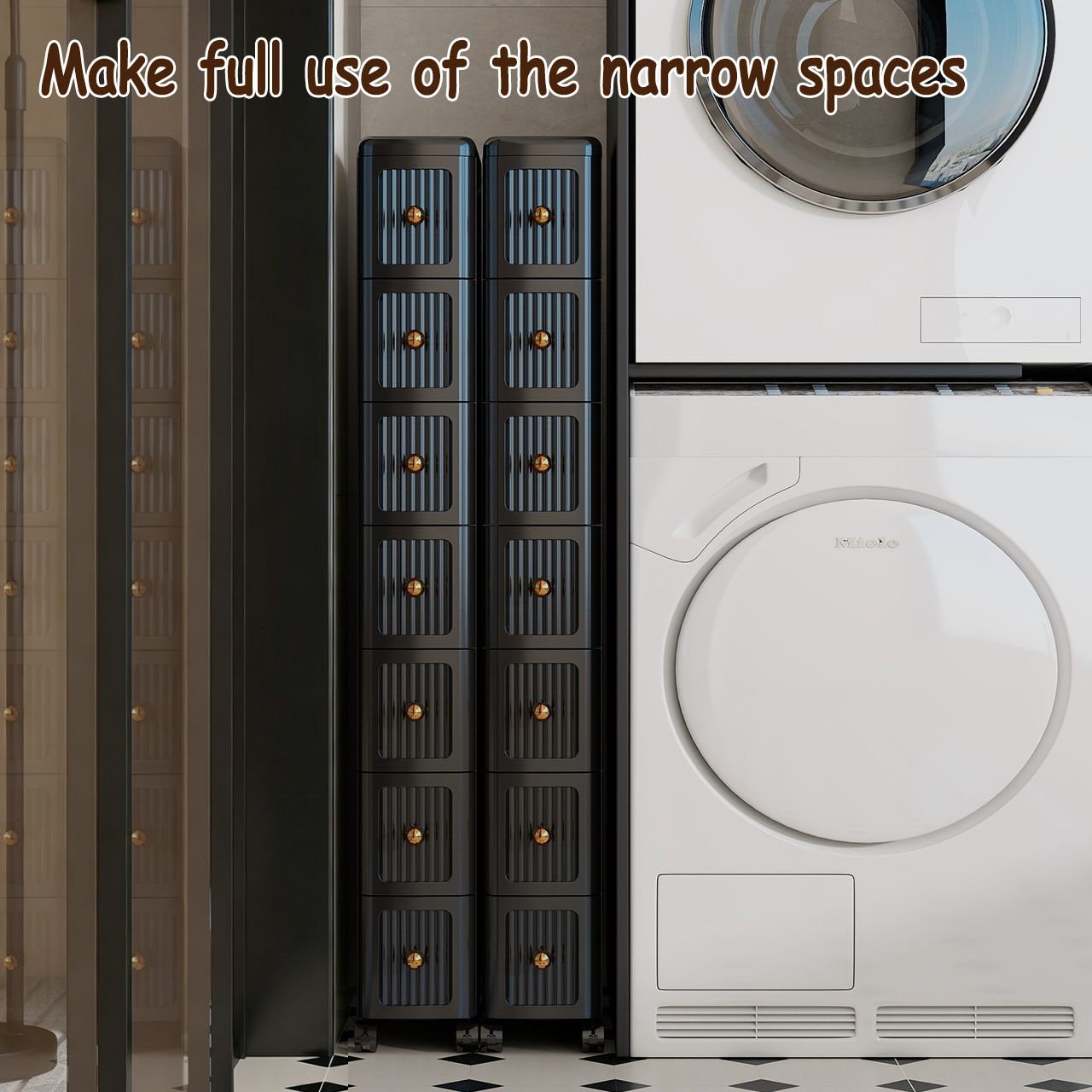 Lemari Penyimpanan Laci Sempit - Home Goods Bathroom Storage ulasan dan harga