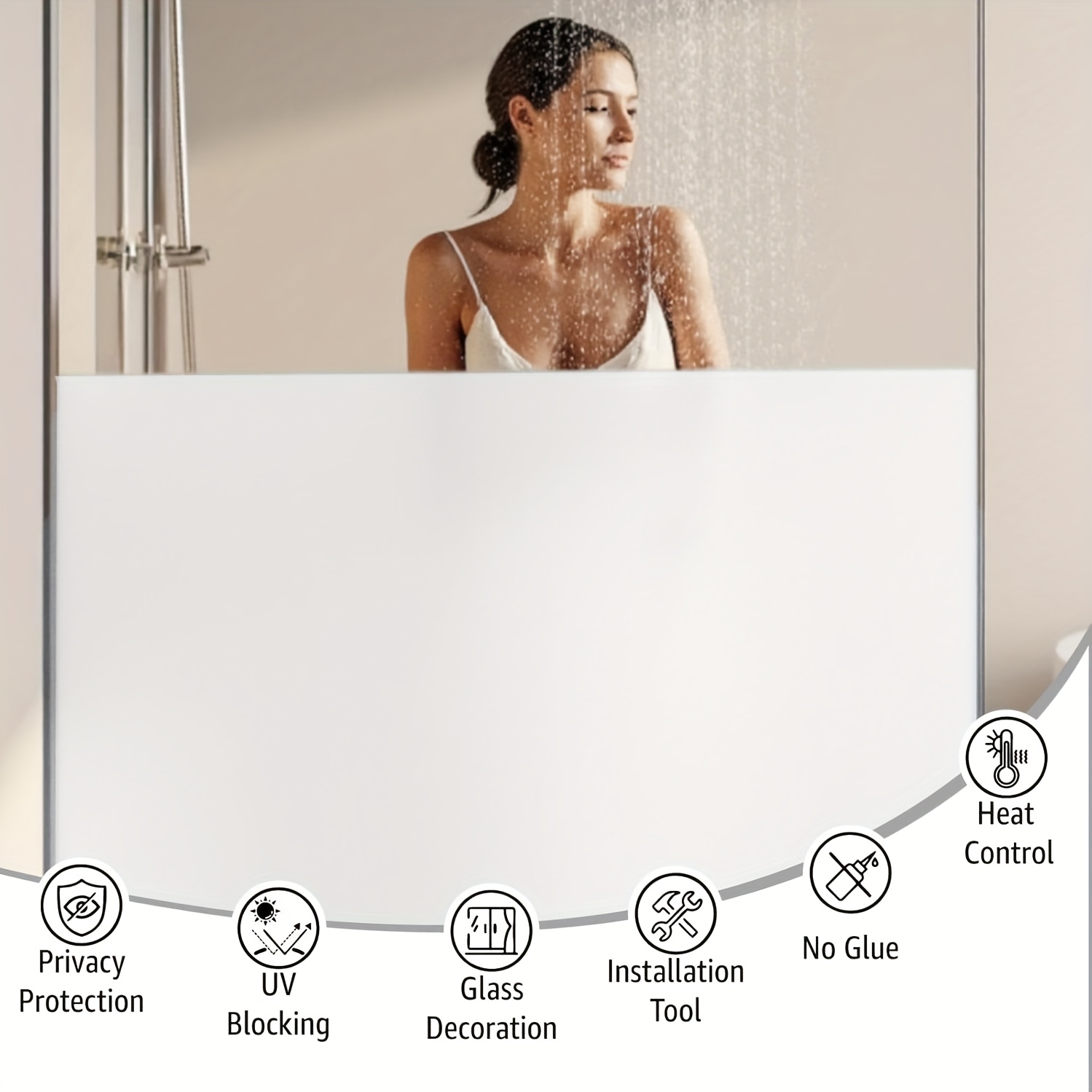 Film Jendela Privasi Berwarna  - Home Bathroom Window ulasan dan harga