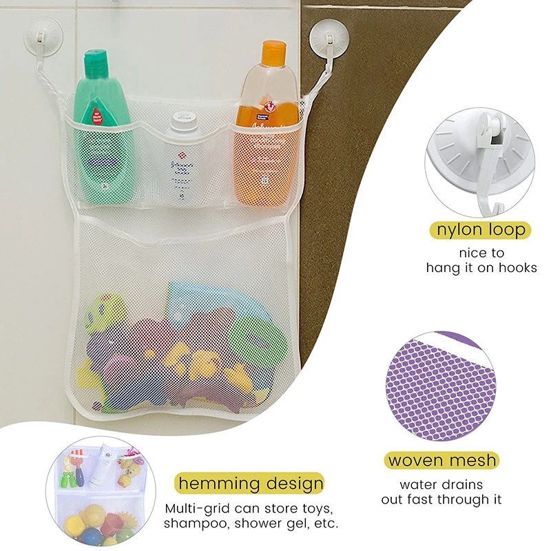 Mainan mandi mandi bayi putih, - Home Goods Bathroom Storage ulasan dan harga
