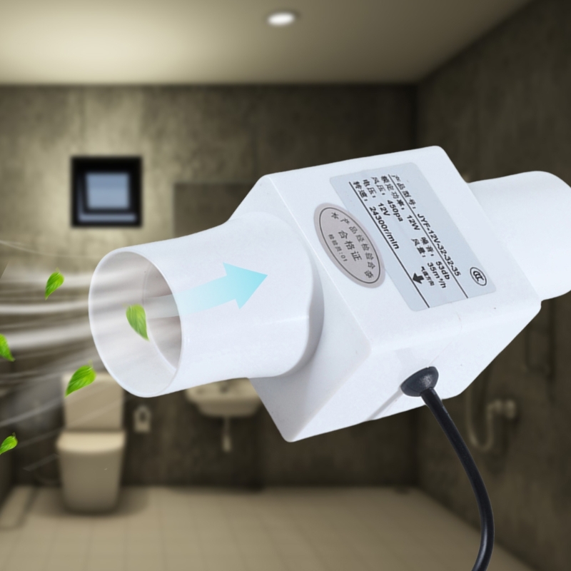 12V Tenang Pipa Ventilasi Kipa - Home Bathroom Exhaust Fan ulasan dan harga