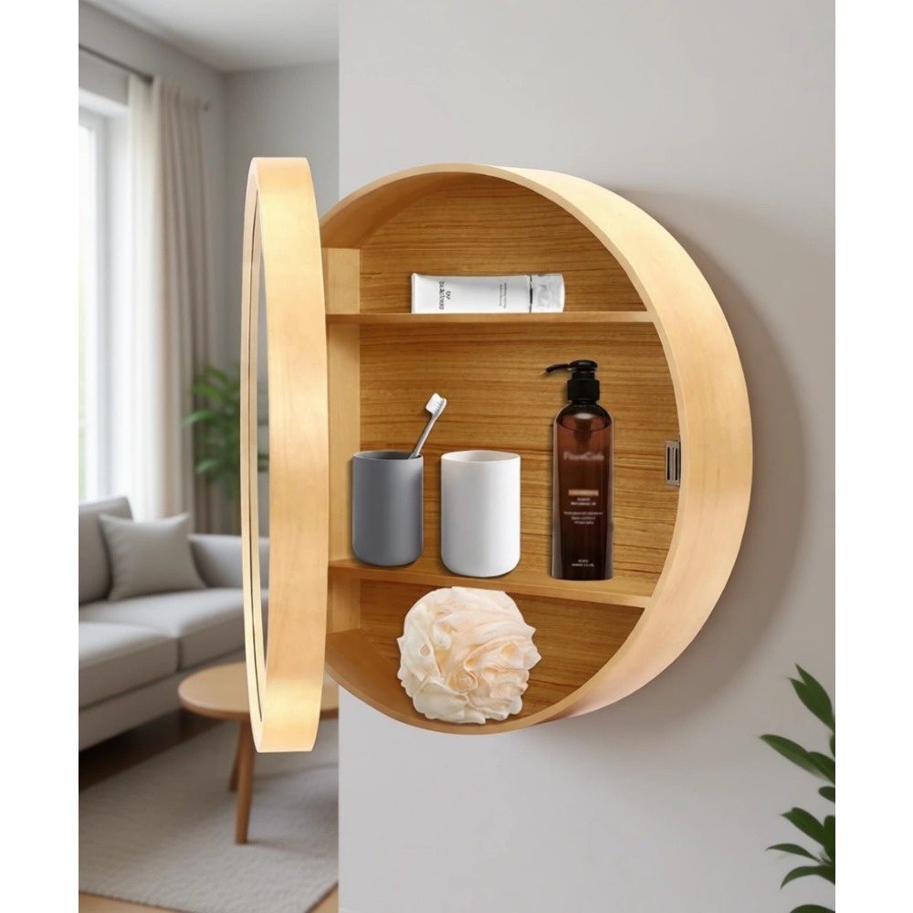 Kabinet Cermin Kayu Dua Fungsi - Bathroom Cabinet Mirror ulasan dan harga