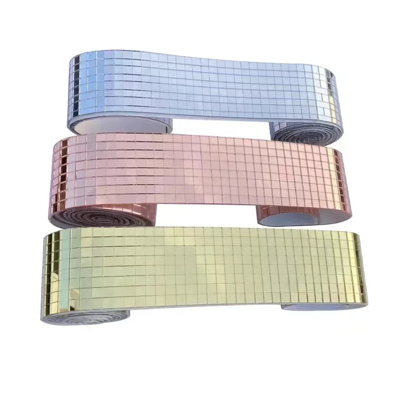 Stiker Mosaik Cermin Mini Pers - Home Bathroom Tiles ulasan dan harga