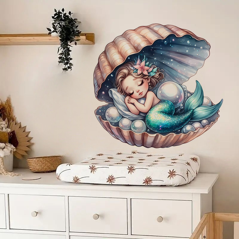 Stiker putri duyung cantik, st - Home Bathroom Window ulasan dan harga