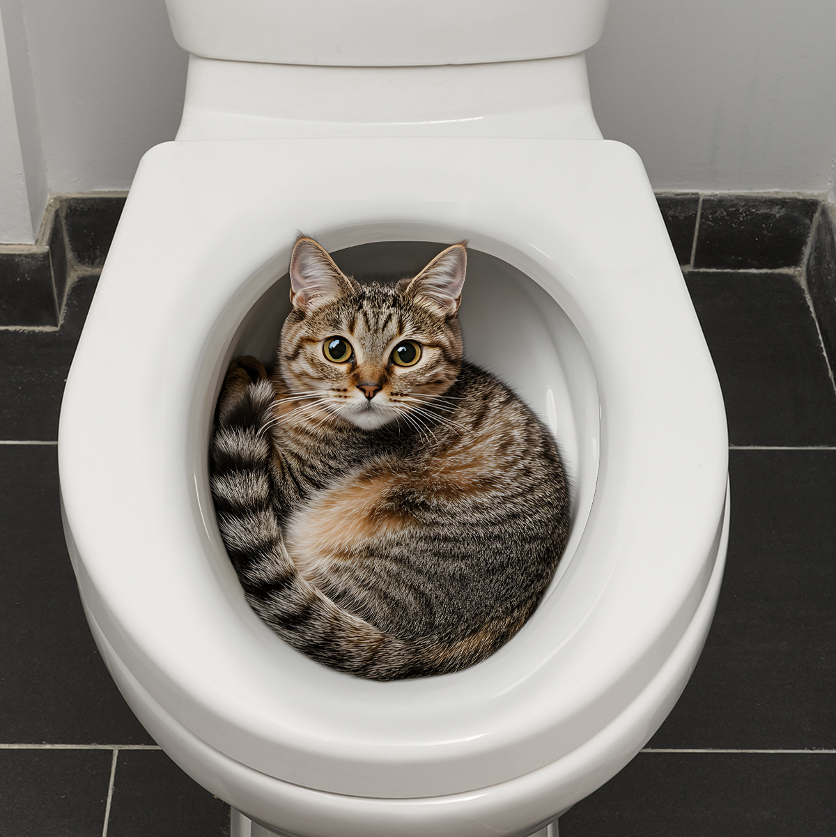 Stiker Toilet Kucing Lucu 3D S - Home Center Bathroom Accessories ulasan dan harga