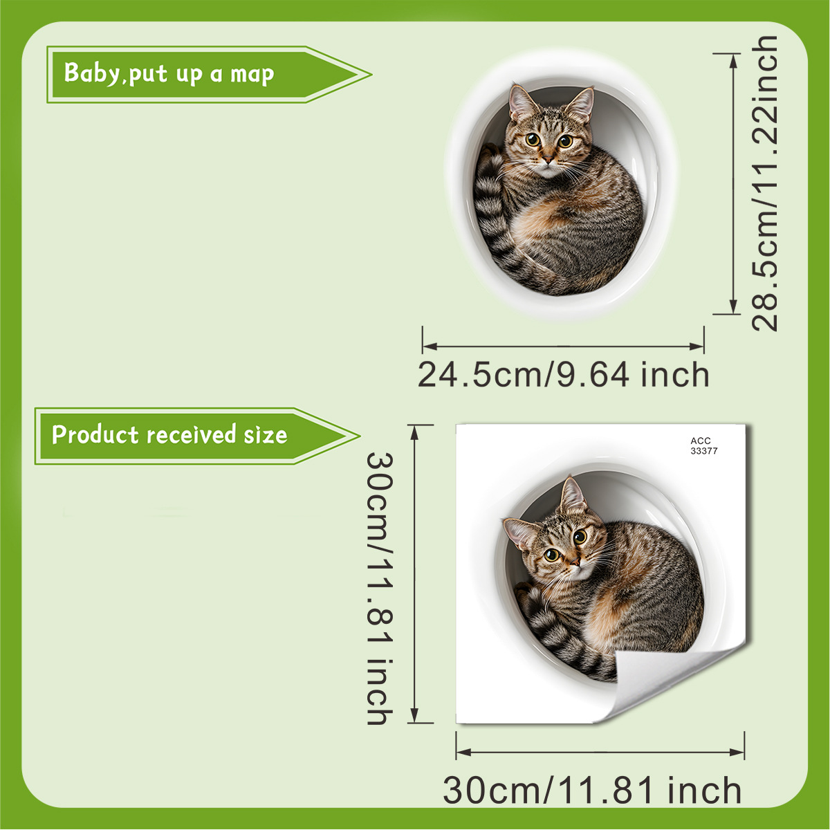 Stiker Toilet Kucing Lucu 3D S - Home Center Bathroom Accessories ulasan dan harga