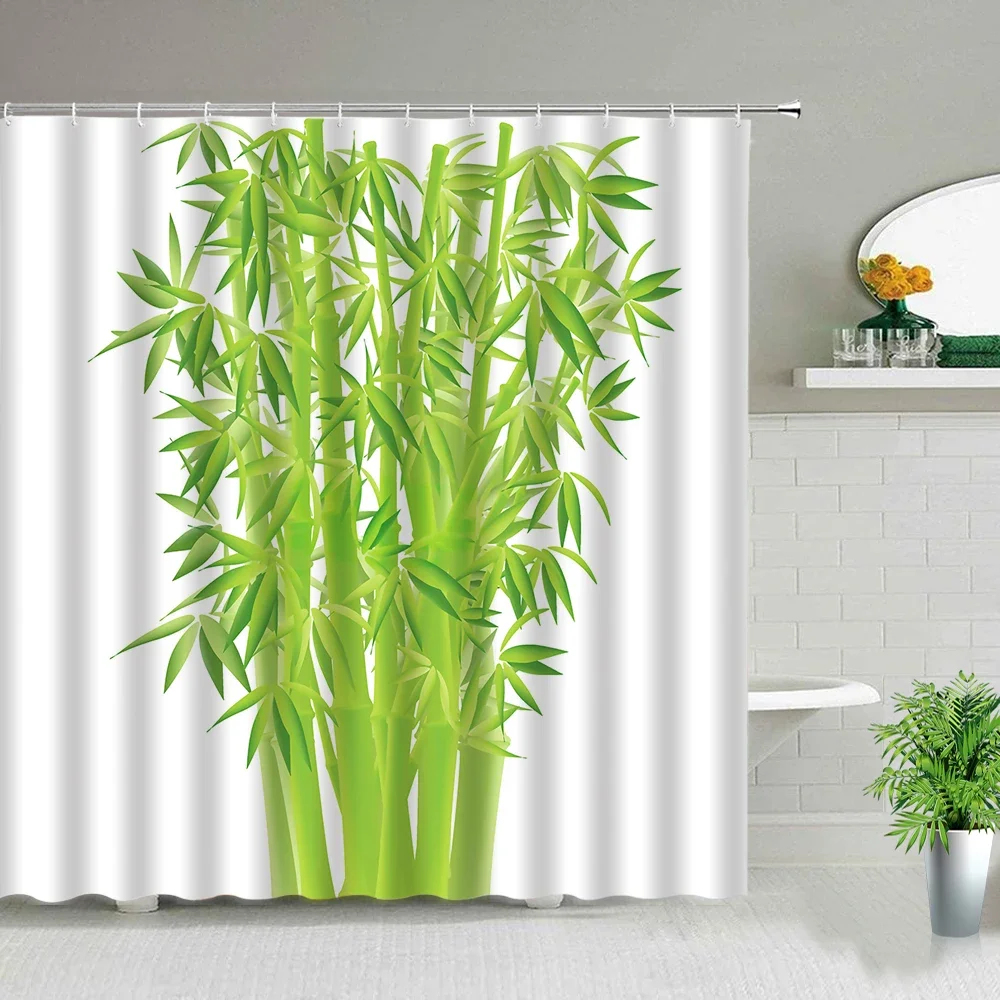 Set Tirai Mandi Seri Bambu Hij - Home Center Bathroom Accessories ulasan dan harga