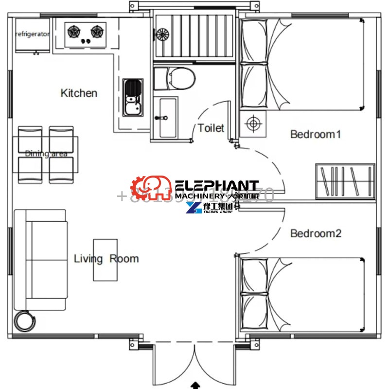 Rumah Kontainer Villa 20ft Tin - Home Bathroom Equipment ulasan dan harga